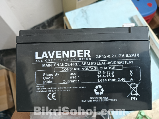 UPS Battery 12V 8.2AH (New)